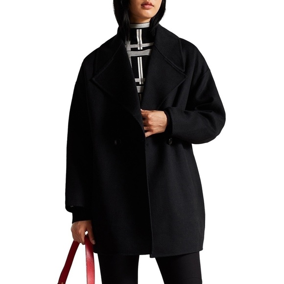 NWT Ted Baker Caysa Wool-blend Cocoon Coat - Picture 1 of 15